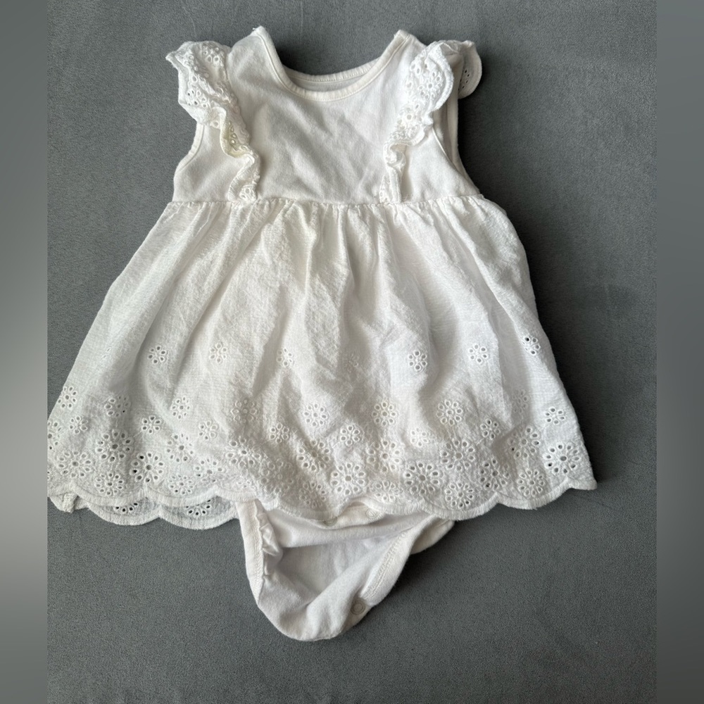H&M - Dress - Organic cotton - 6 Months - White